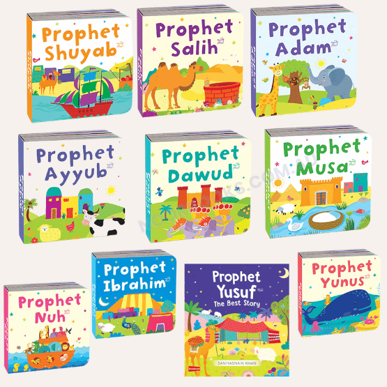 Quran Stories Book Tower (Set of 10 Chunky Board Books) - Noor Books