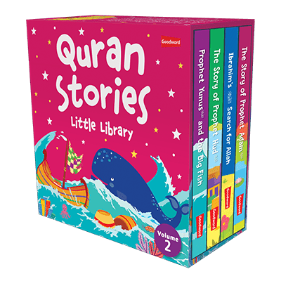 Quran Stories : Little Library VOL.2 (4 Board Books Set) - Noor Books