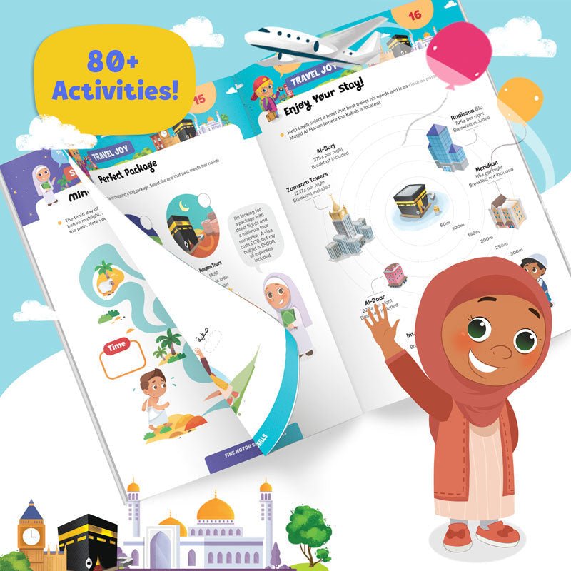 Hajj & Umrah Activity Book (Big Kids) - Noor Books