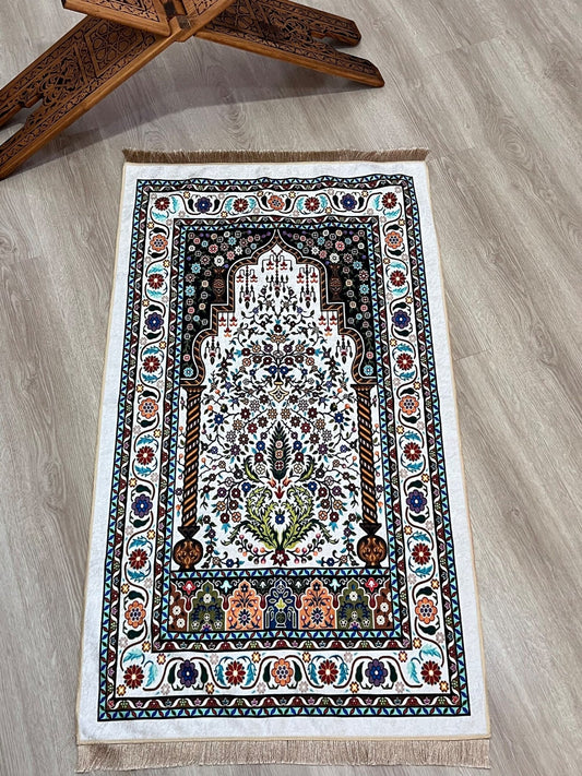 Luxury Turkish Prayer Mat - Noor Books