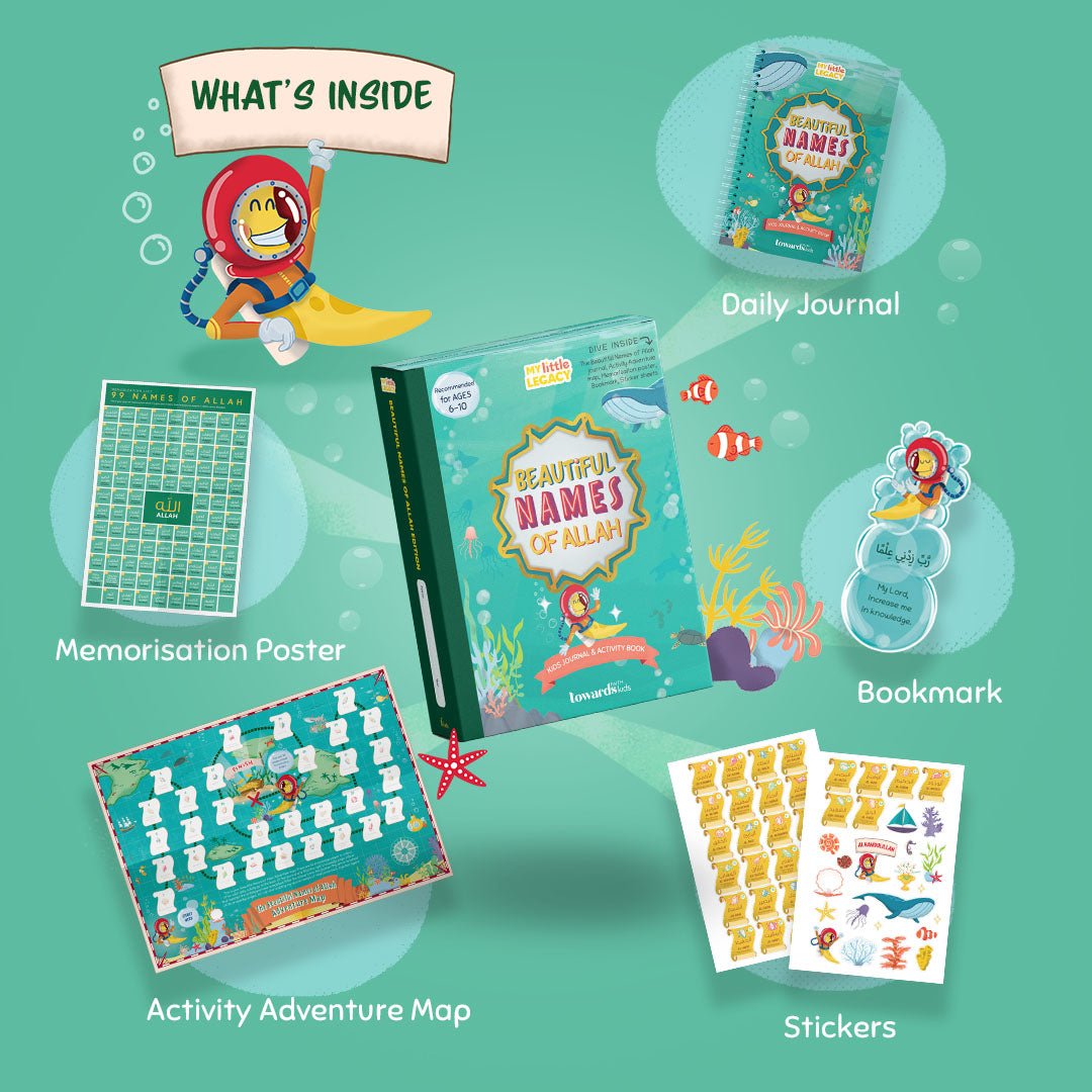 My Little Legacy: Beautiful Names of Allah Kids Journal & Activity Book - Noor Books