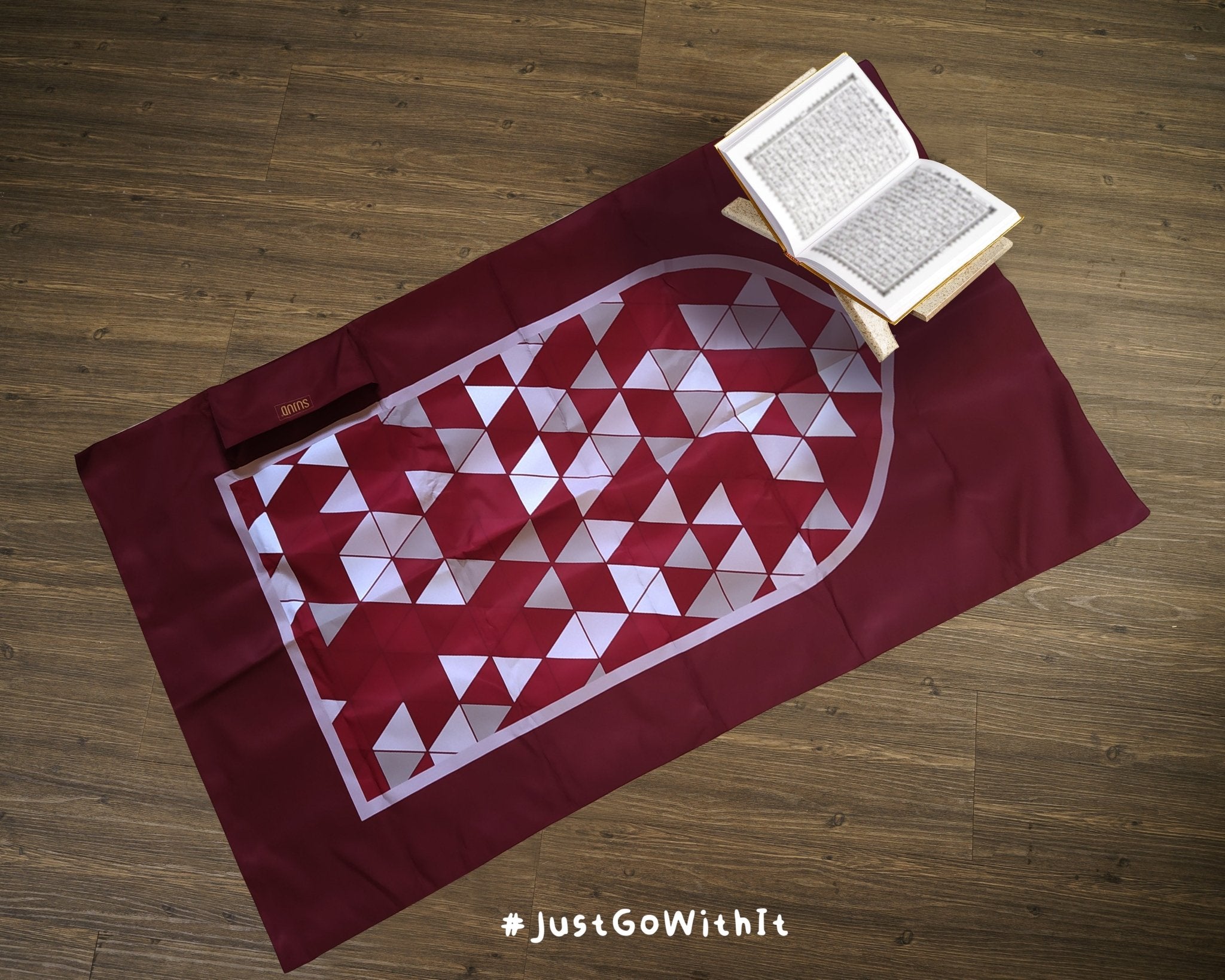 Prayer Mat - Red Geometry - Noor Books