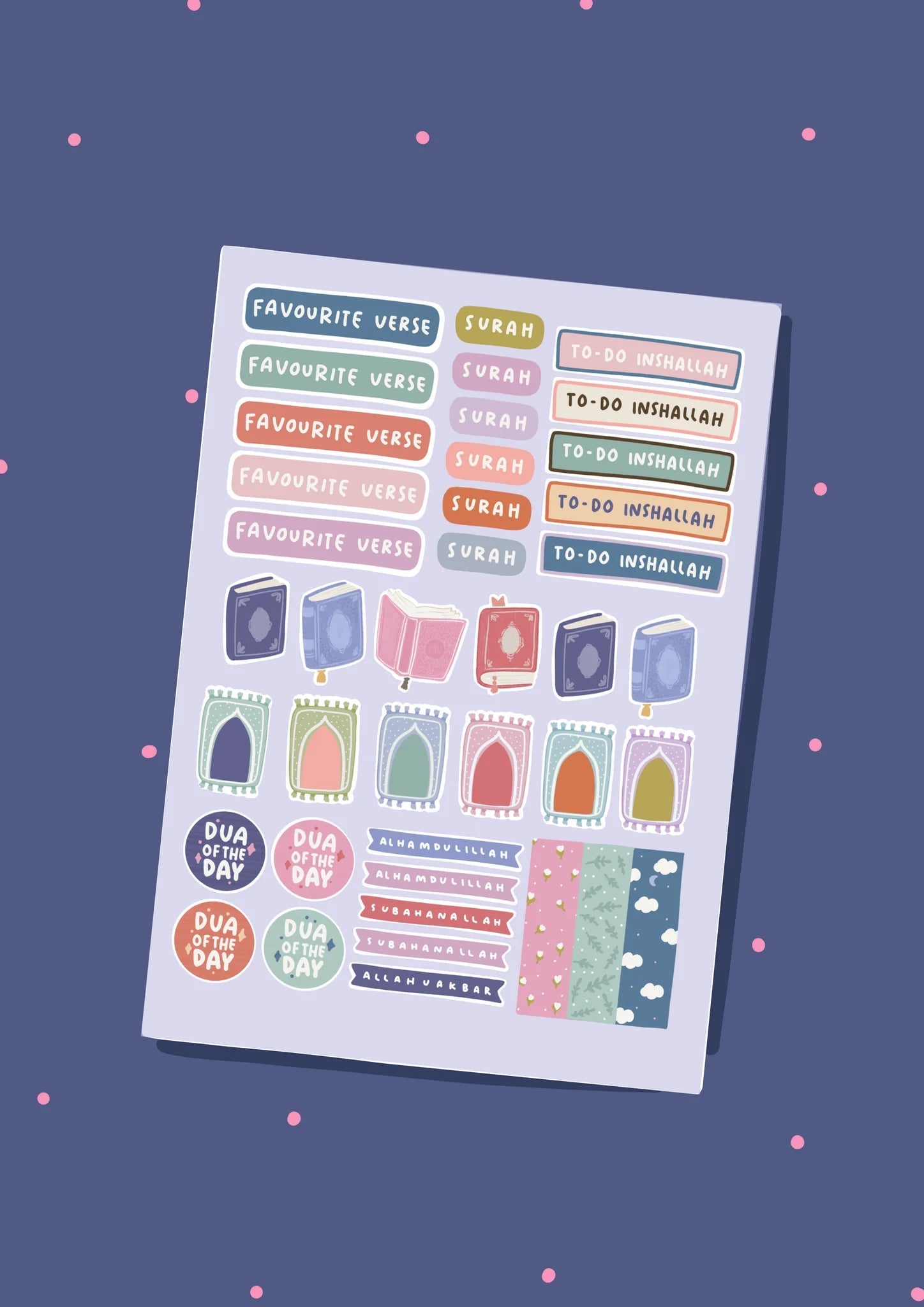 Ramadan Journal Sticker Sheet - Noor Books