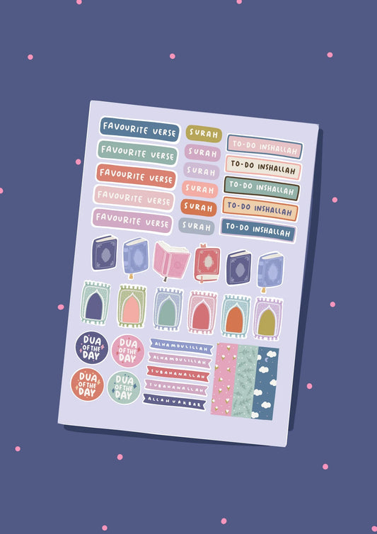 Ramadan Journal Sticker Sheet - Noor Books