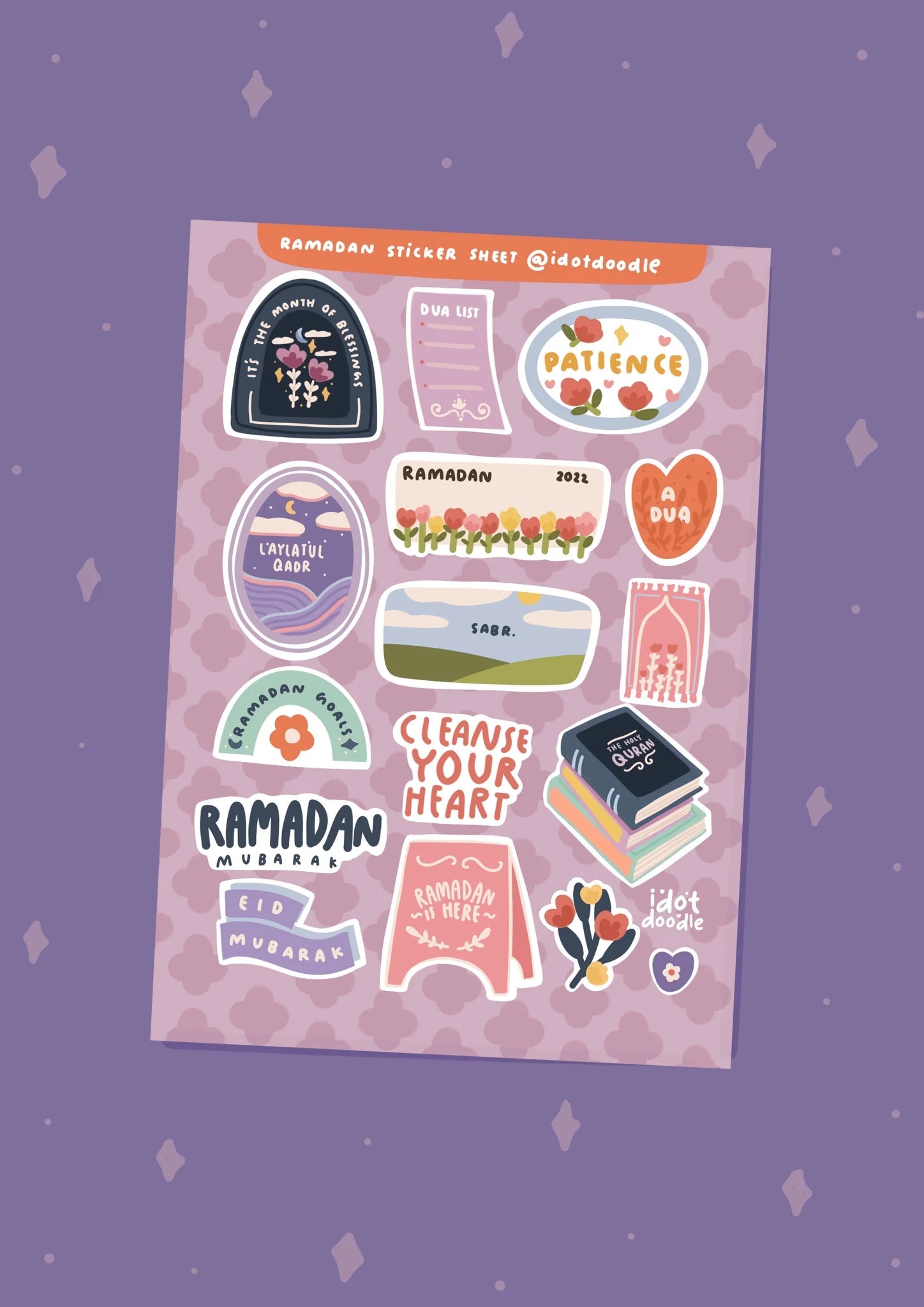 Ramadan Journal Sticker Sheet - Noor Books