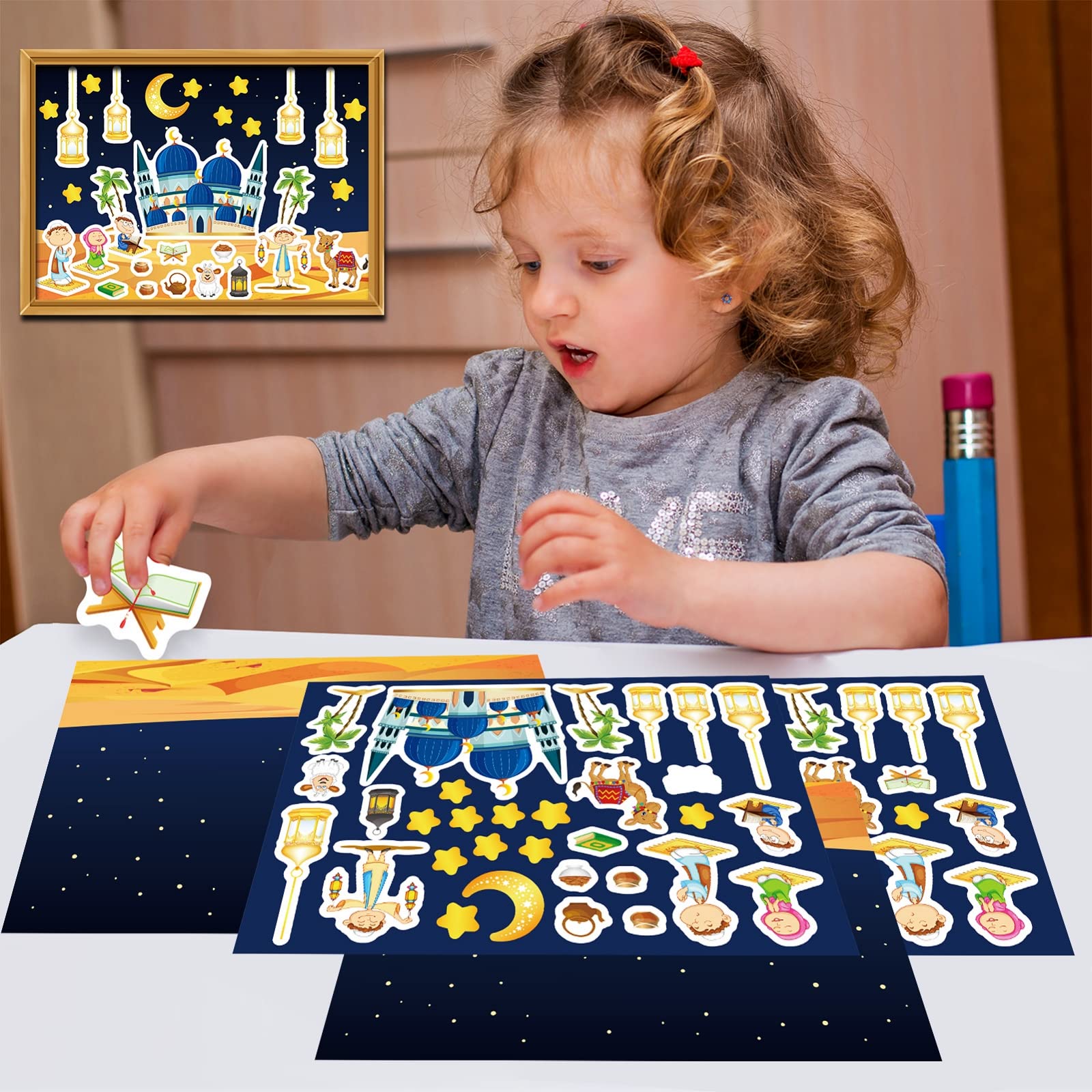 Ramadan Mubarak Sticker Sheets - Noor Books